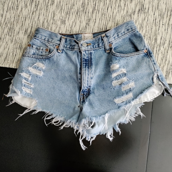 Levi's Pants - Furst of a kind Levi's distressed cutoff jean shorts